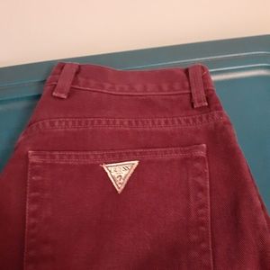 Vintage guess Jean's  ladies size 31  plum